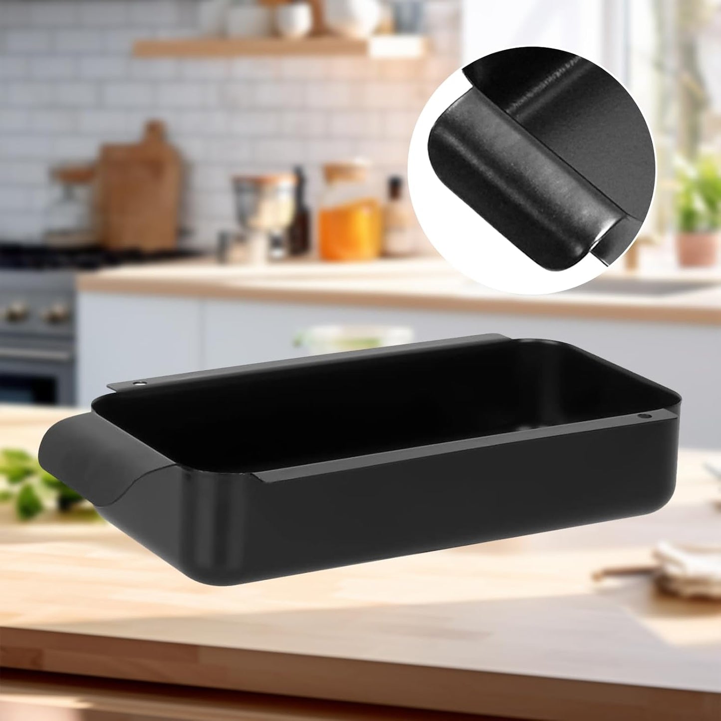 Grill Drip Pan - Black Steel Grease Catcher for Char-Broil Grills
