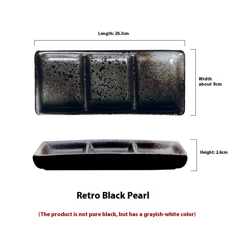 Multi-Functional Ceramic Plate - 8-inch Rectangular Dinnerware for Home & Hospitality