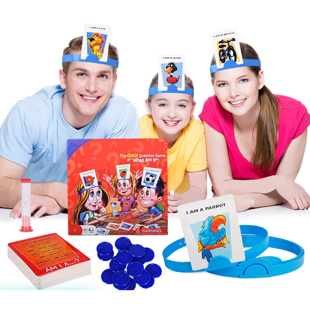Guessing Card Game for Kids & Adults - Interactive What Am I? Board Game