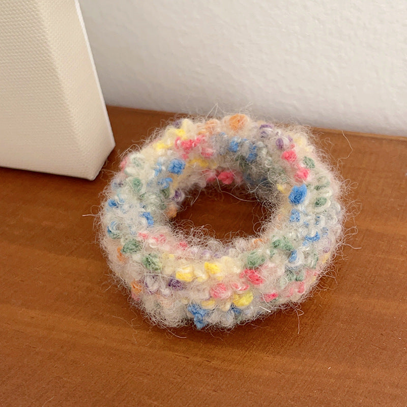 Cute Plush Elastic Hair Scrunchie - Soft Large Intestine Style Hair Band