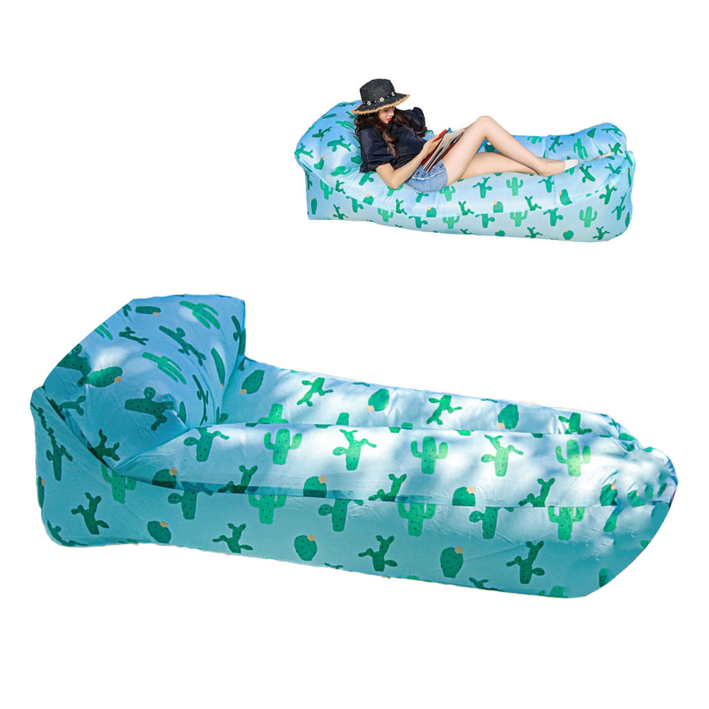Inflatable Lounger - Portable Foldable Outdoor Air Chair