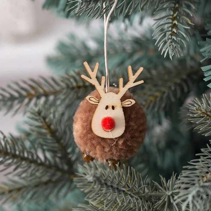 Nordic Style Christmas Decoration Pendant for Vehicles - Festive Holiday Ornaments