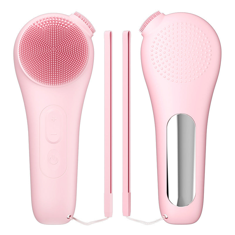 Electric Facial Cleansing Device with Warm Compress & Vibration