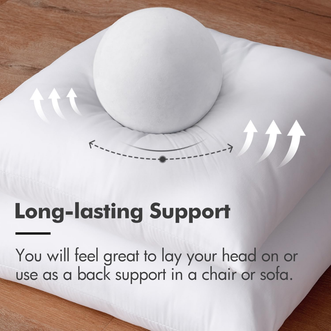Premium Decorative Pillow Insert - 12x20 Inch Cushion Filler