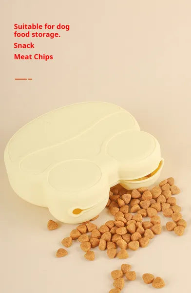 Pet Training Treat Pouch with Food-Grade Silicone & Hanging Buckle - Soft Dog Treat Bag for Puppy & Outdoor Use