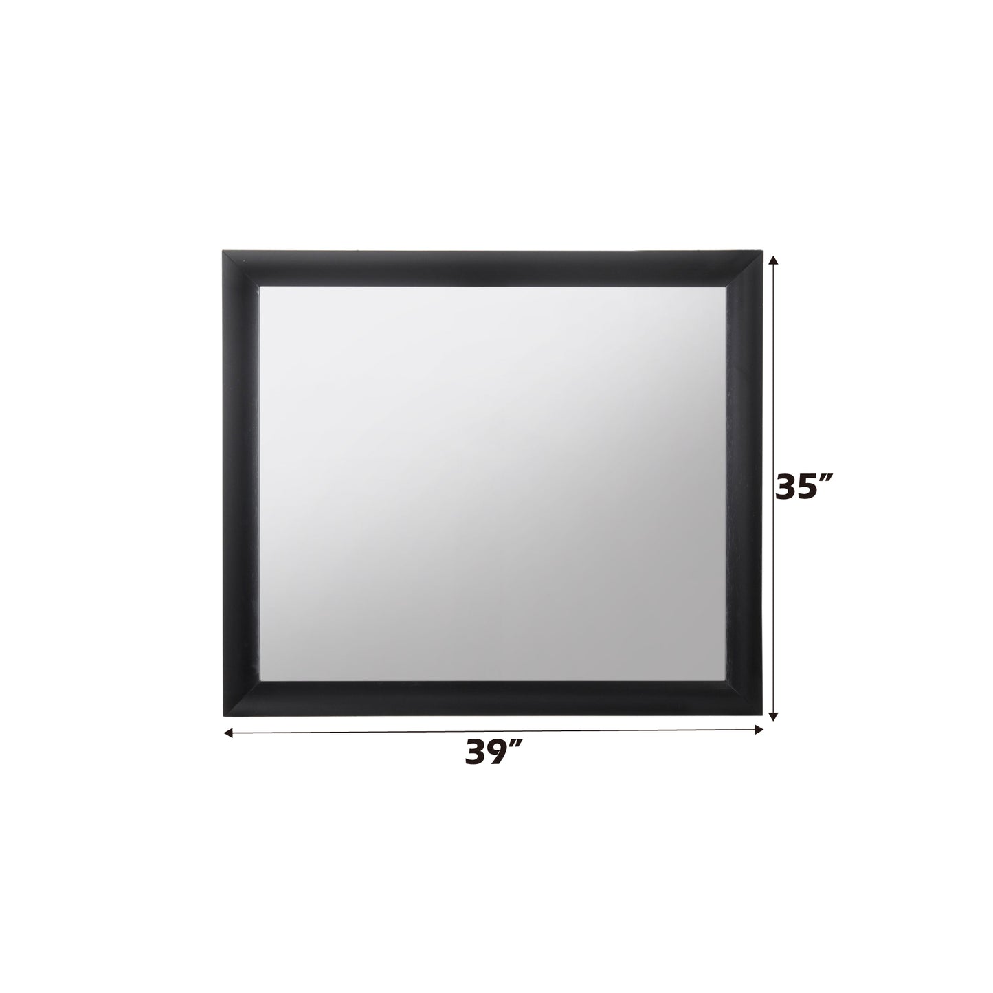 Ireland Black Finish Mirror - Elegant Minimalist Design