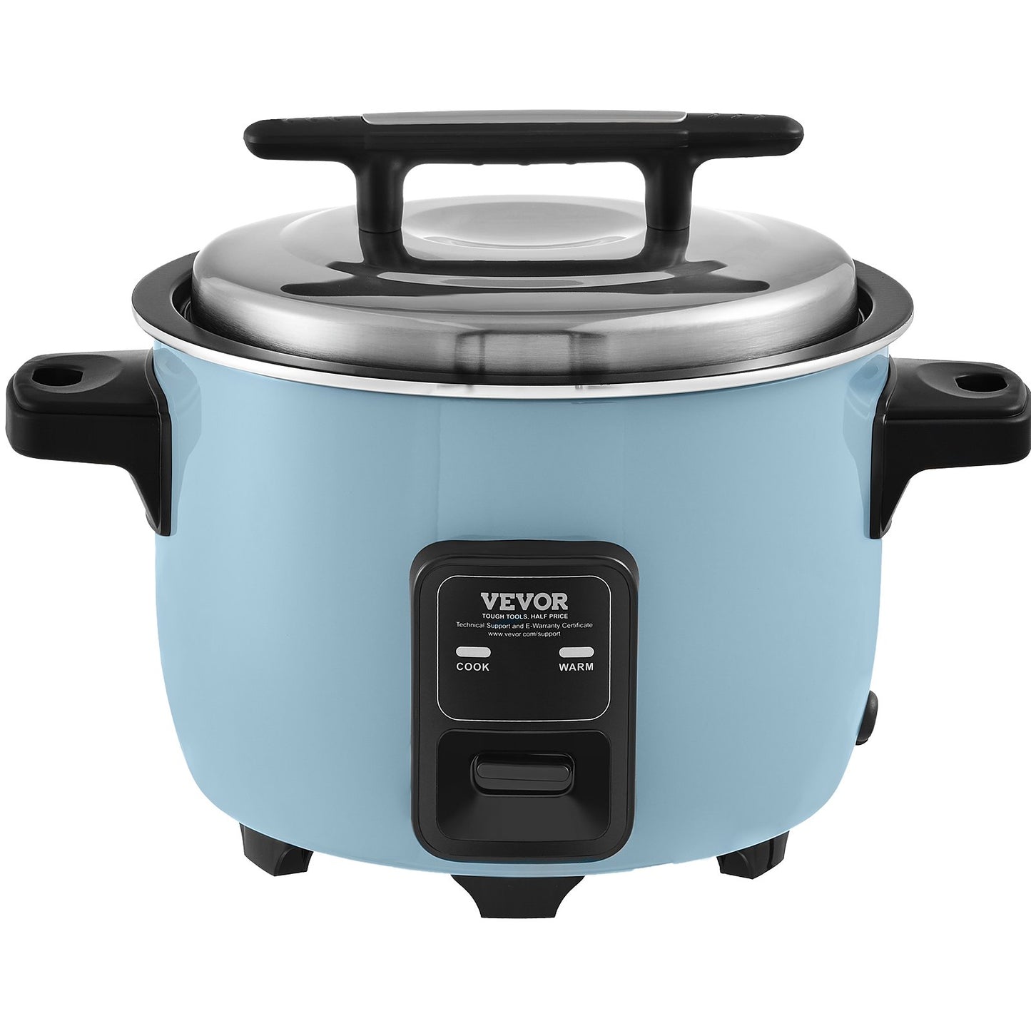 Commercial 60-Cup Rice Cooker 13L Non-Stick Inner Pot Keep Warm Restaurant Appliance - Blue