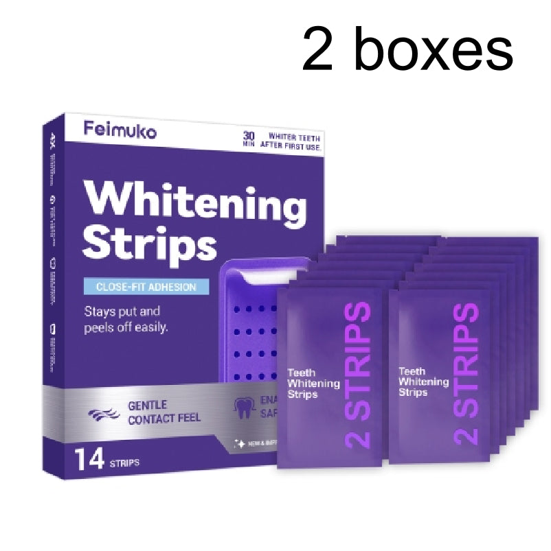 Whitening & Stain-Removing Tooth Plaster Strips - Multiple Quantities