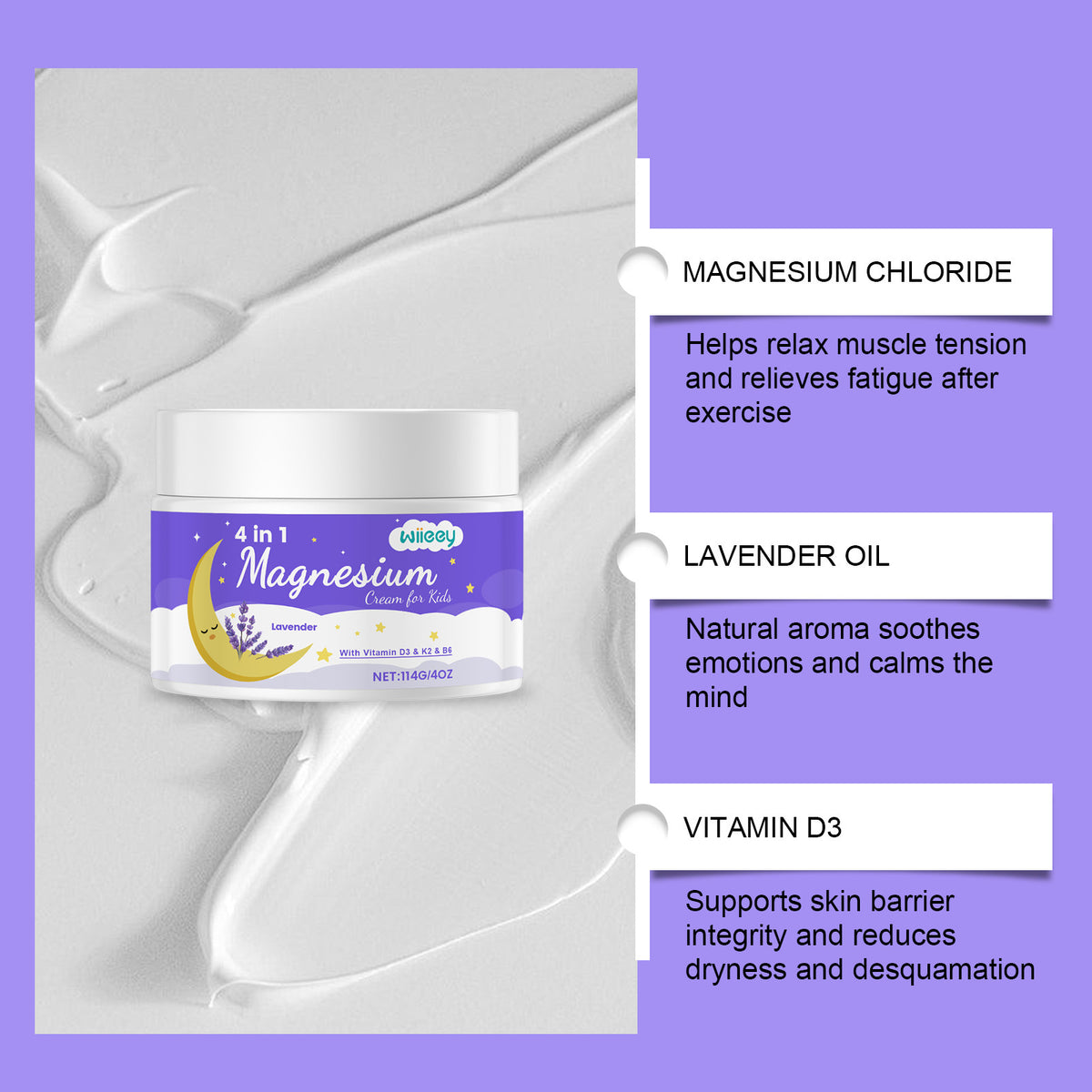 4 In 1 Magnesium Cream For Kids