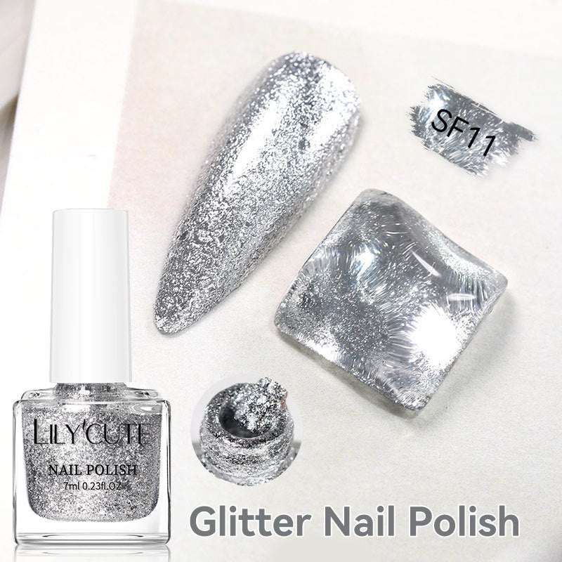 Quick-Dry Metallic Mirror Nail Polish No Baking Required - Water & Oily Resistant