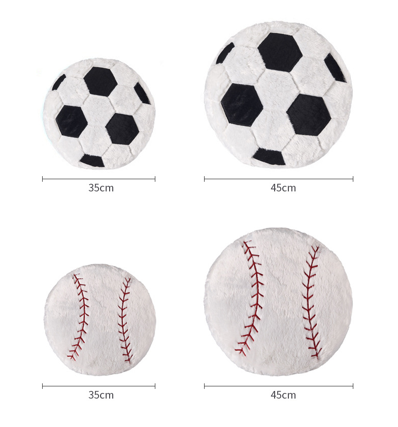 Football Cushion Pillow for Leaning - Plush Winter Home Decor