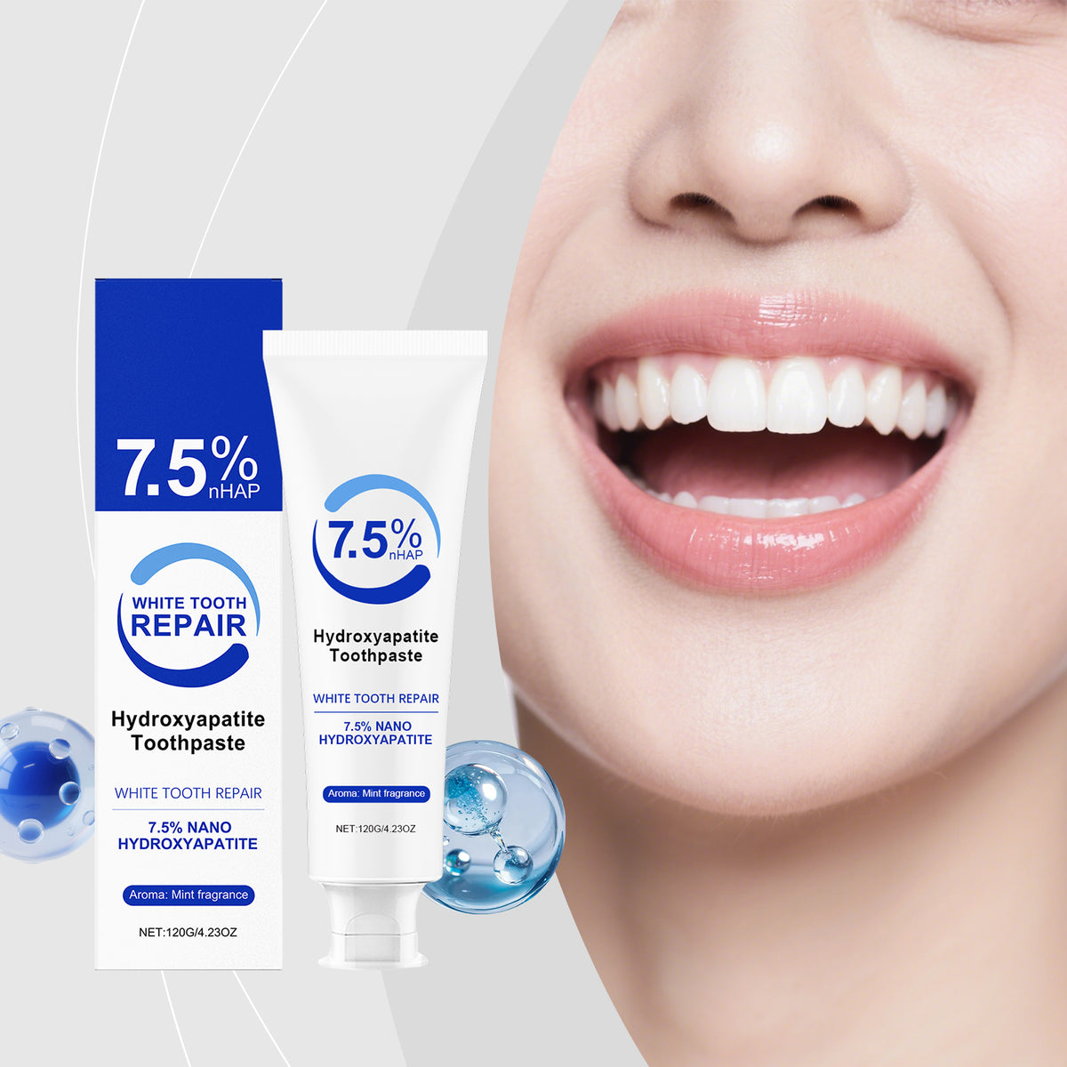 Mint Toothpaste with Coconut Oil & Peppermint, 120g