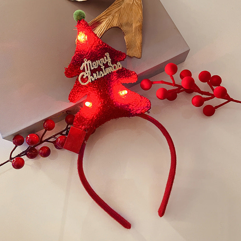Christmas Light Headband for Women – Snowflake & Holiday Styles