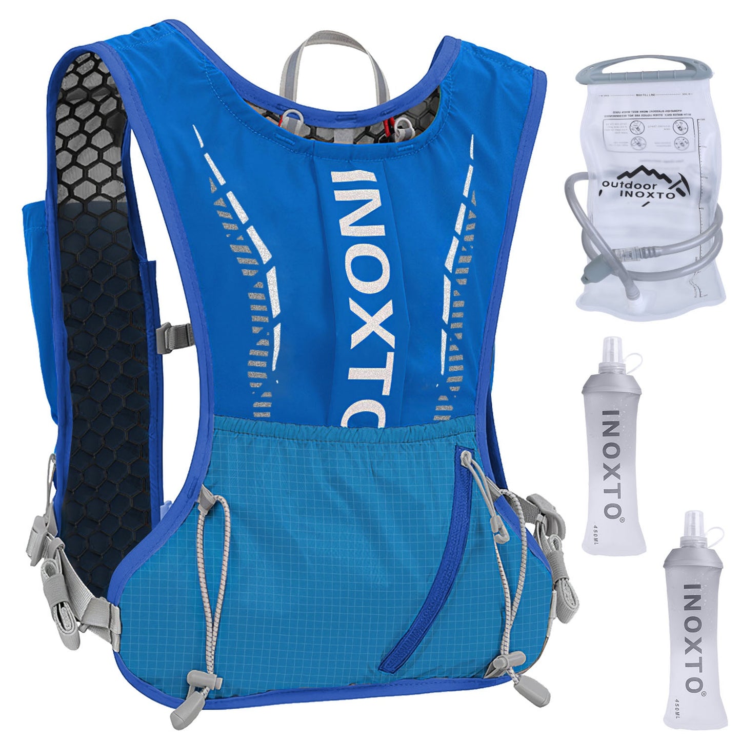 Hydration Vest Running Backpack with 1.5L Water Bladder - Adjustable Straps