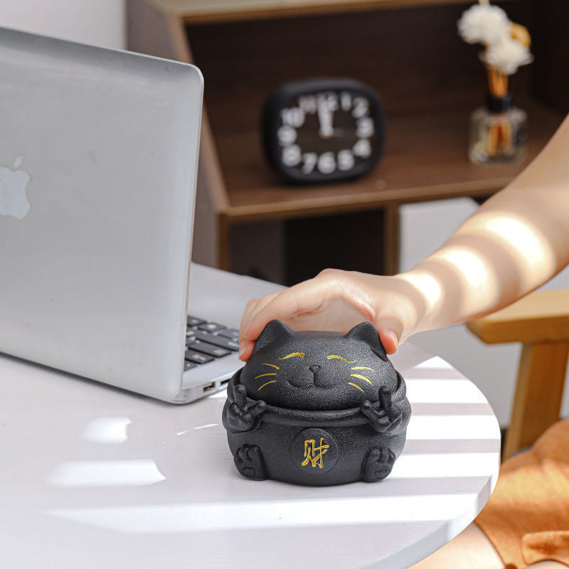 Ceramic Ashtray Set - Chinese Style Modern Office & Home Decor