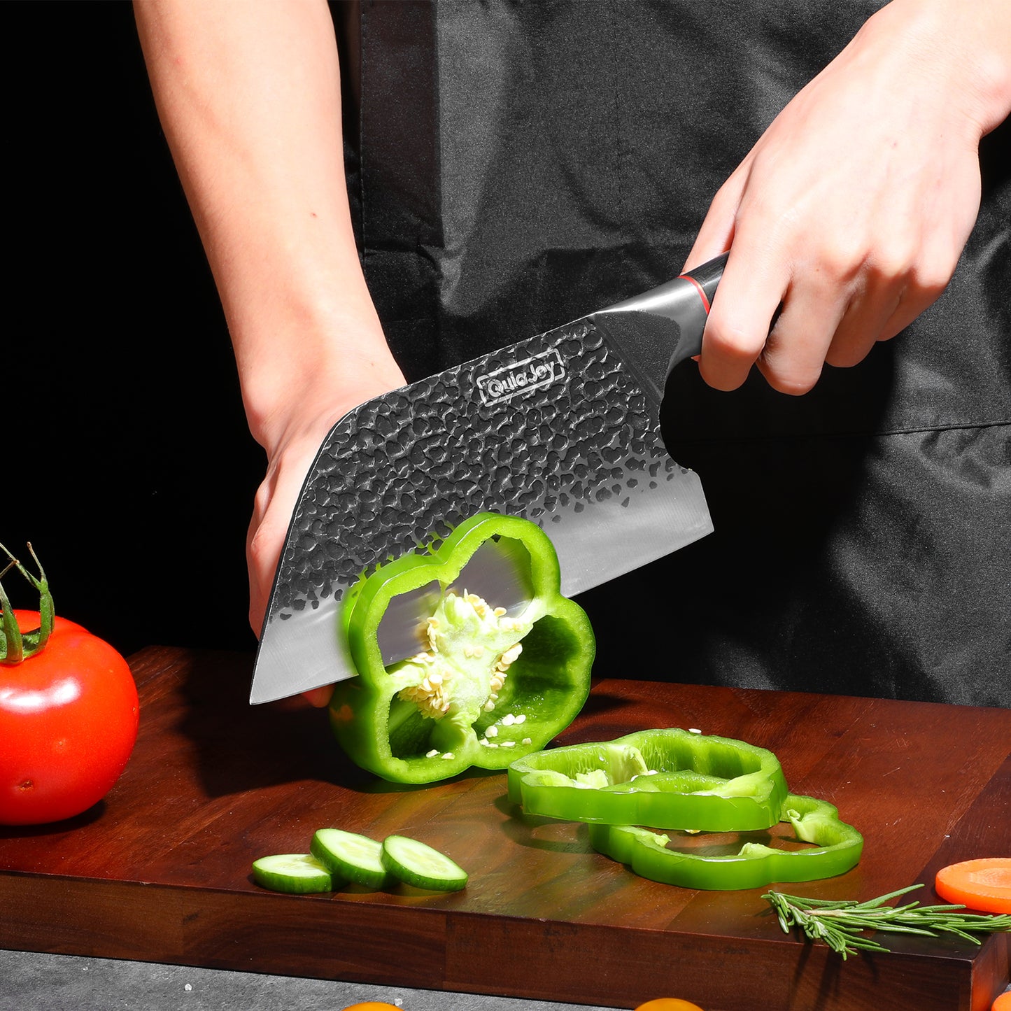 High Carbon Stainless Steel Meat Cleaver Knife - 7.3 Inch Professional Chef Knife