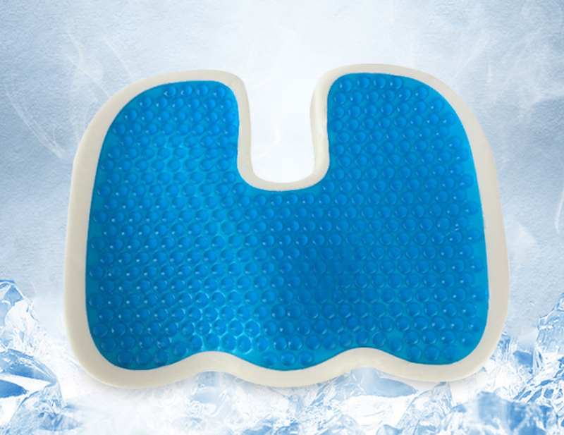 Office Memory Foam Gel Seat Cushion Breathable Cover