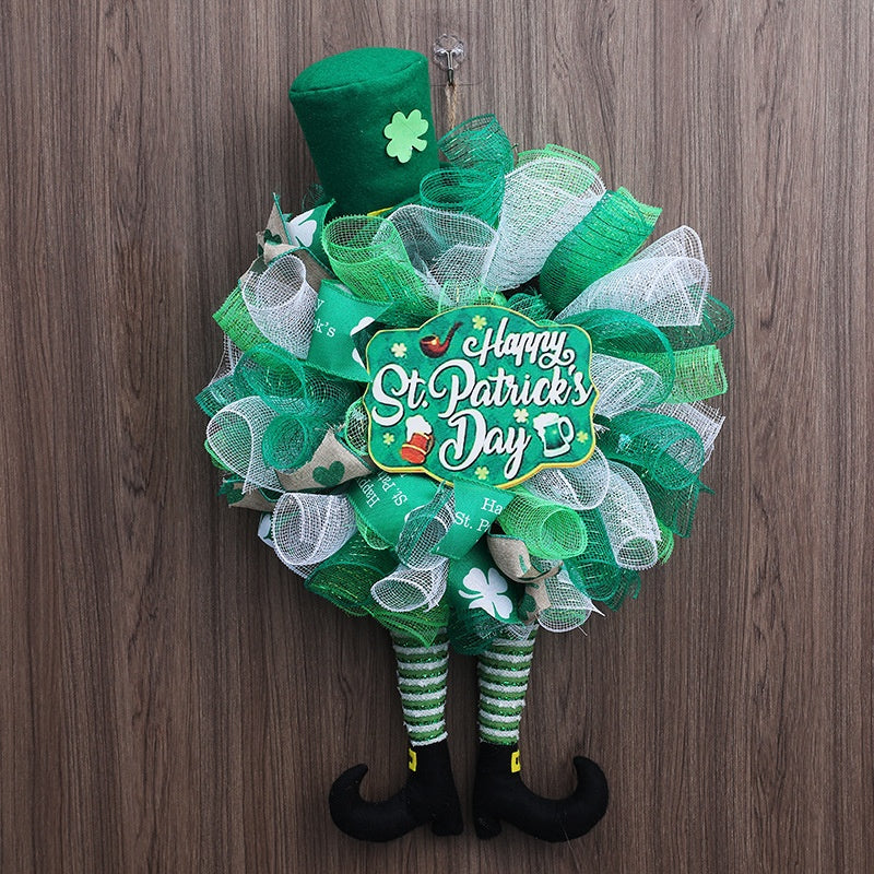 Faceless Doll Garland Decorations for Festive Holiday Scene