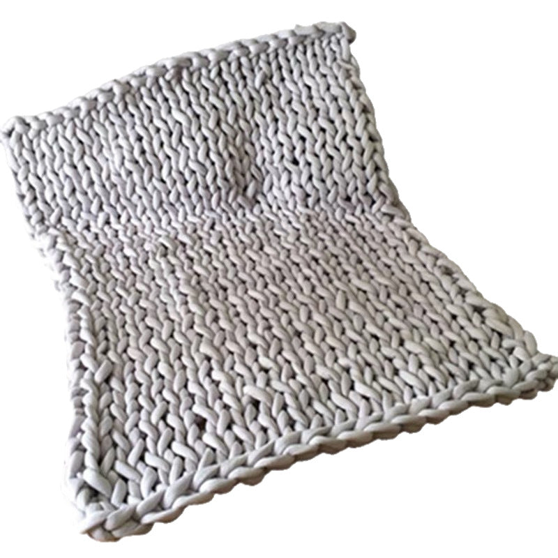 Cross Border Hand Woven Wool Blanket - Thick & Soft Home Bedding