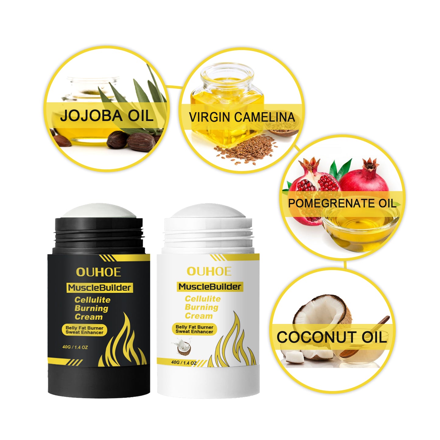 Firming Body Sweat Cream - Natural Fat Burning Massage Gel for Exercise