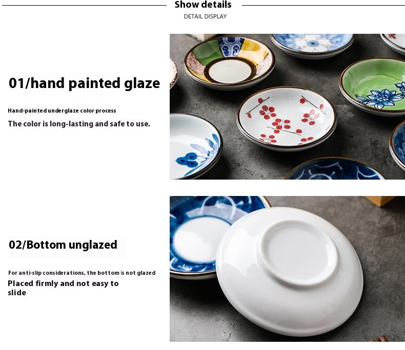 Ceramic Plant Flower Dish Saucer for Home & Garden Kitchen Decor