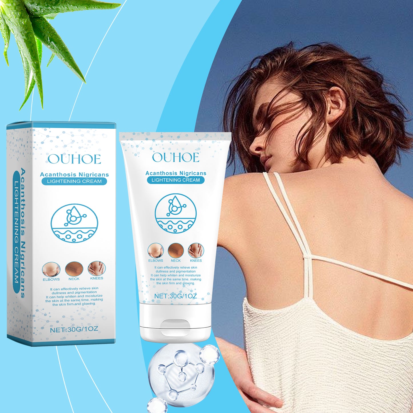 Acanthosis Nigricans Whitening Cream - Exfoliating & Moisturizing Body Balm