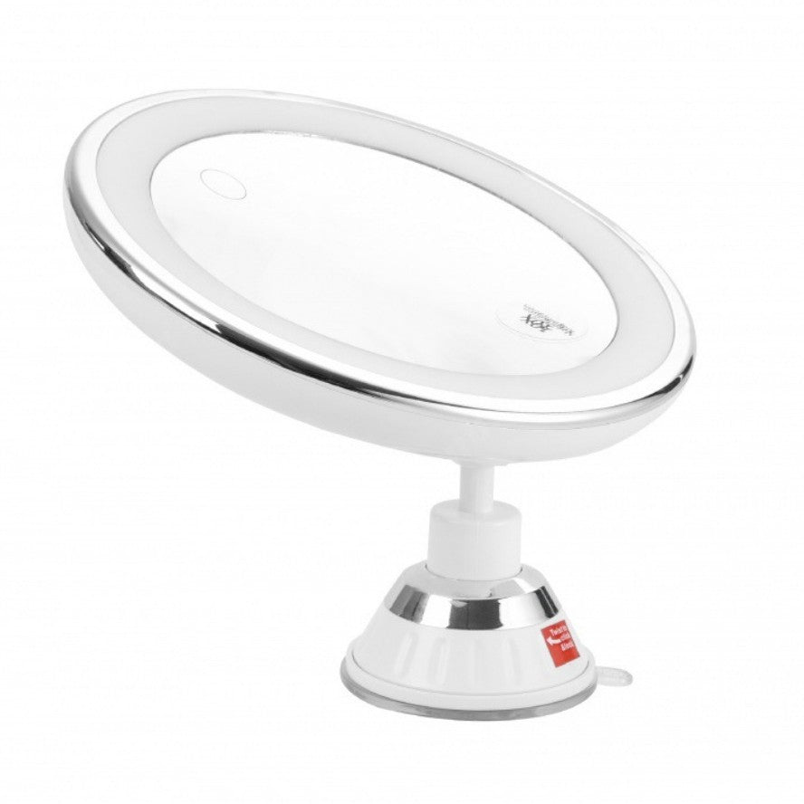 LED Makeup Mirror with Supplement Light - Touch Control, White