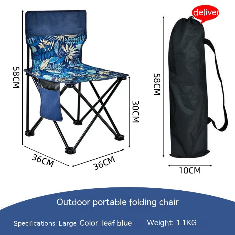Portable Folding Chair for Outdoor Camping Garden Home Use - Multiple Styles