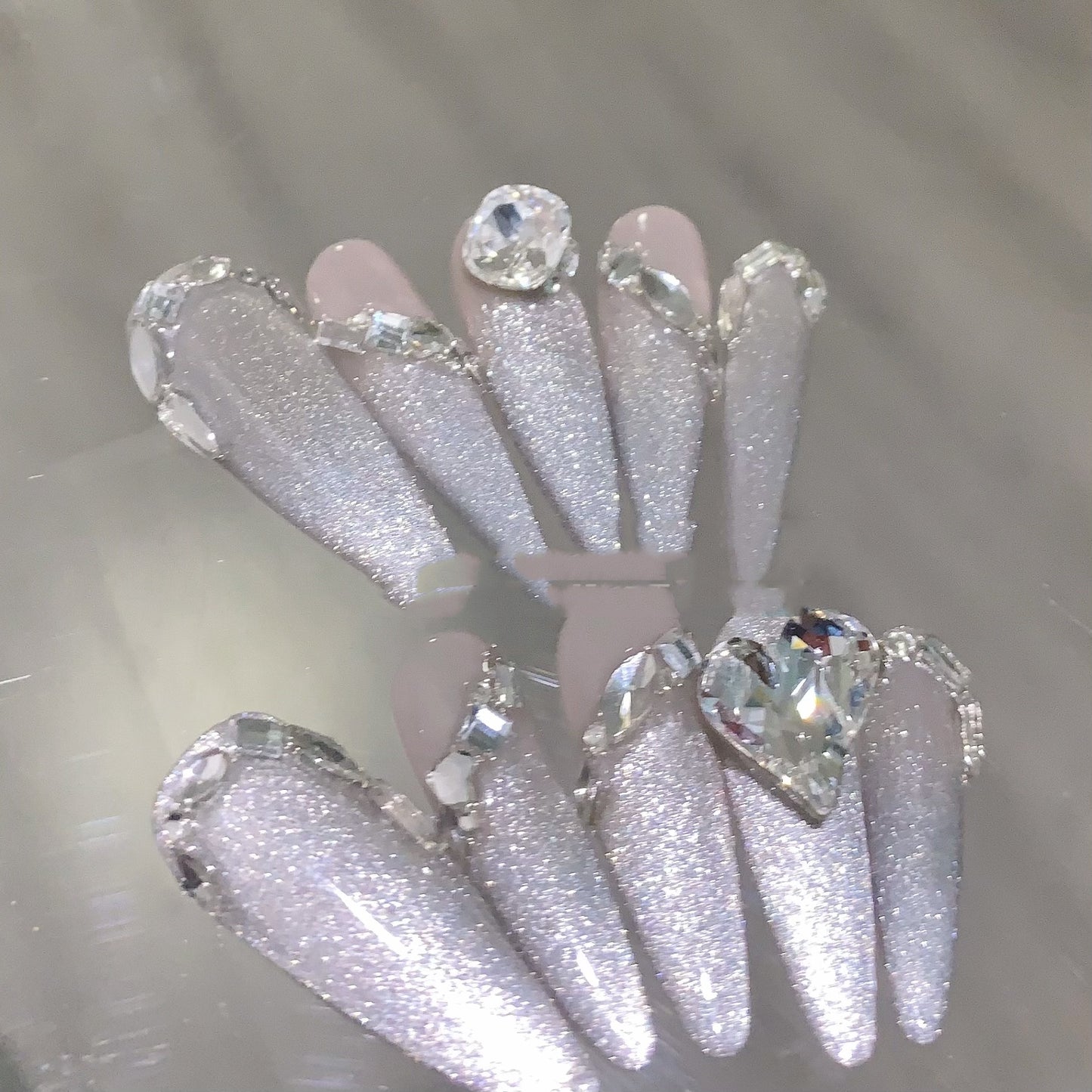 High-End Handmade Nail Art Stickers & Decals - Water Drop Design, Multiple Sizes