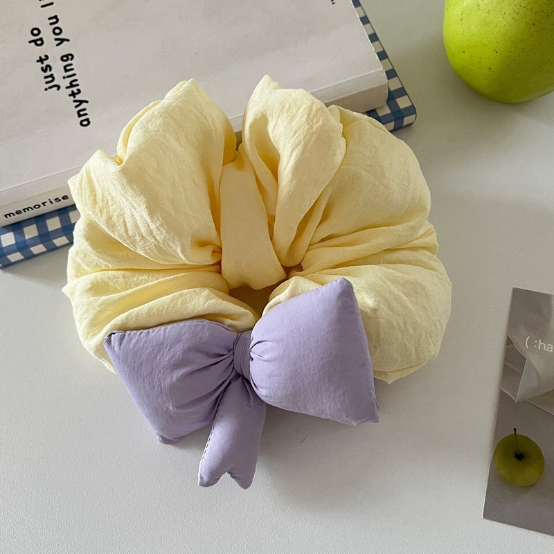 Bow Hair Tie Handmade Cotton-Filled Hairband - Multiple Colors
