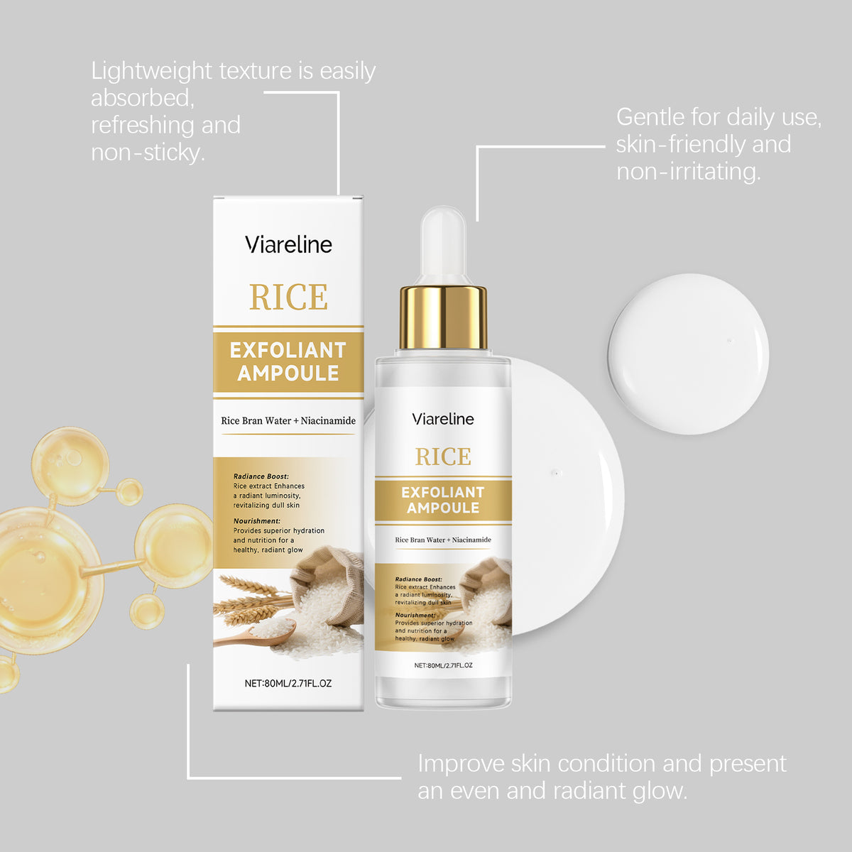 Rice Keratin Facial Essence Cleanser - 80ml