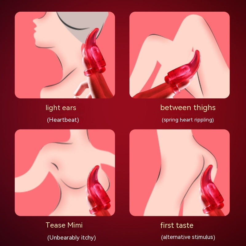 Electric Red Sex Toy Vibrating Rod for Adults Personal Wellness