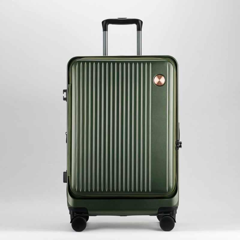 Drop-Resistant 20-Inch Spinner Luggage with Waterproof & Expansion Features