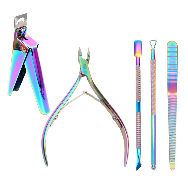 4-Piece Stainless Steel Cuticle & Dead Skin Scissors Set