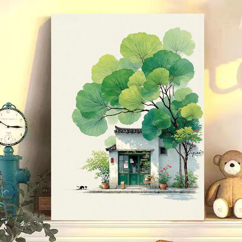 Handmade Fill-In Coloring Stress-Relief Wall Art - Decorative Healing Canvas