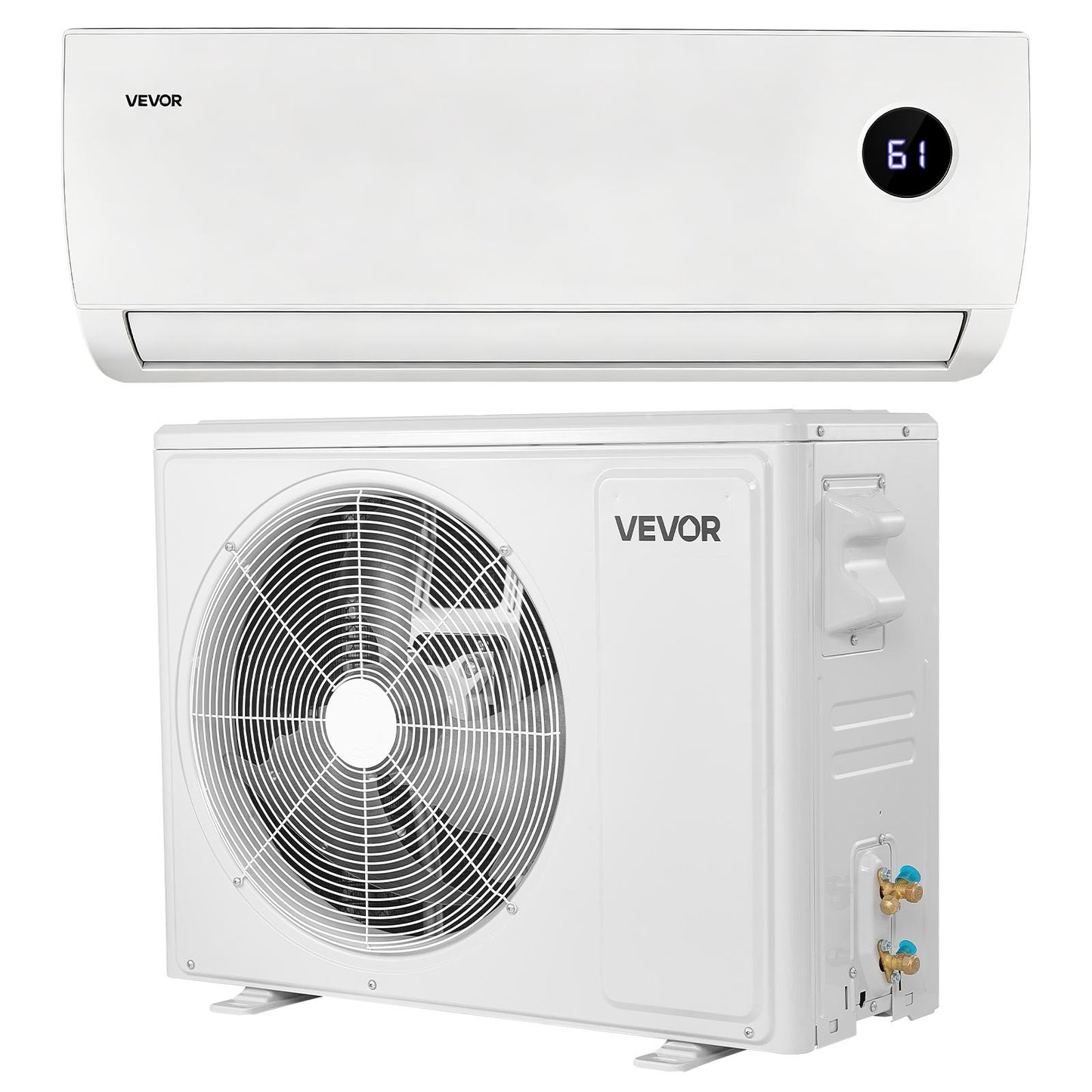 12,000 BTU Mini Split Air Conditioner with Heating - 115V, 19 SEER2 Energy Efficient, Quiet Inverter System for 750 Sq.Ft Home or Office