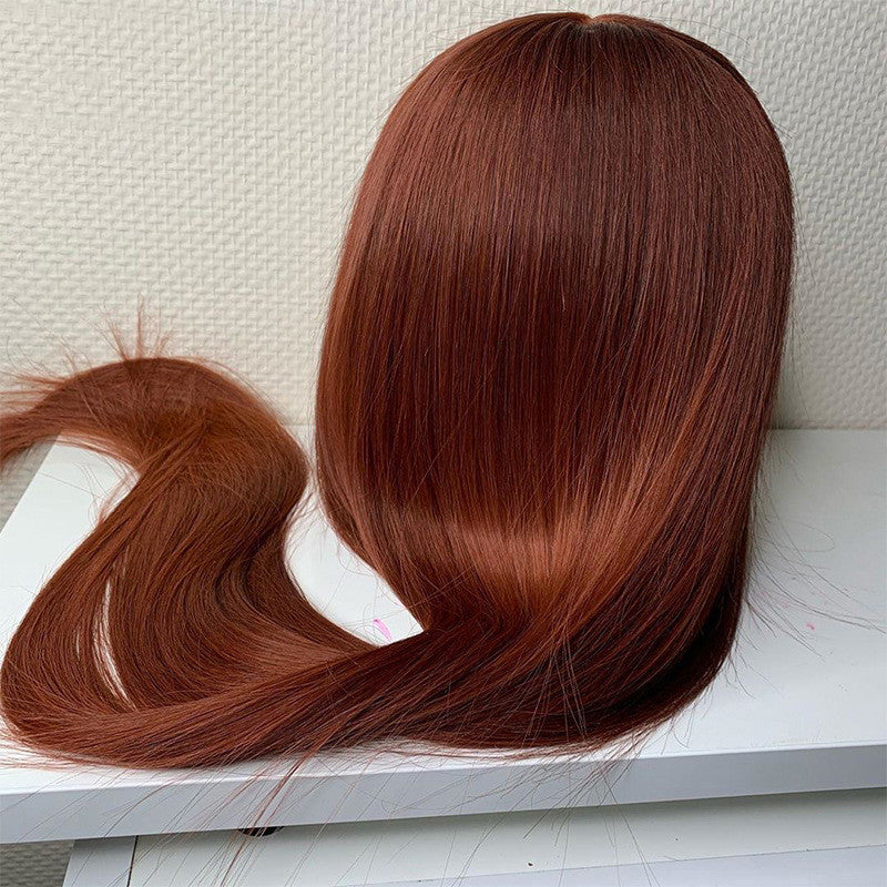 Pre-drawn Lace Wig with Baby Hair - Natural Style, 12 Inch