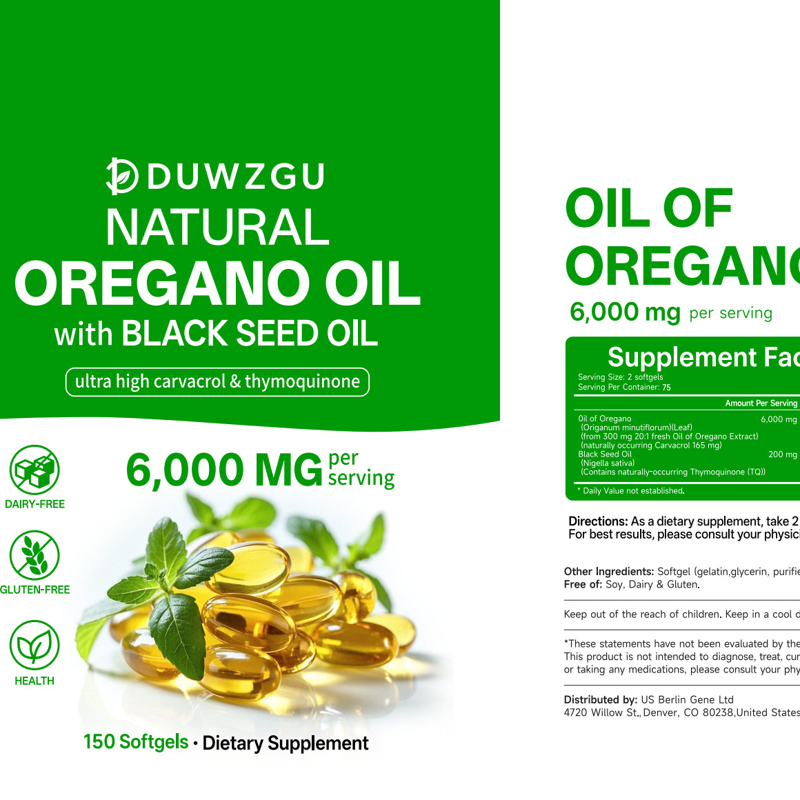 Beef Oil Softgels - 150 Capsules