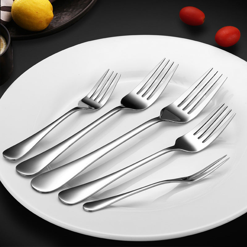 Stainless Steel Cutlery Set with Fork and Spoon - Western Style Kitchen Utensils