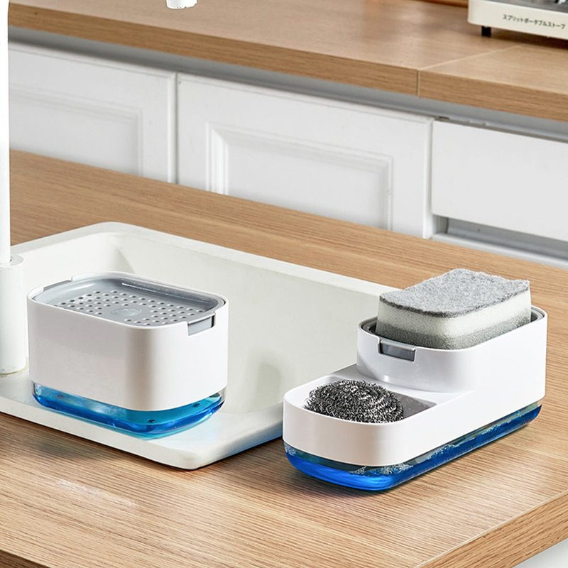 Kitchen Press Type Soap Dispenser Manual Lye Box Home Storage