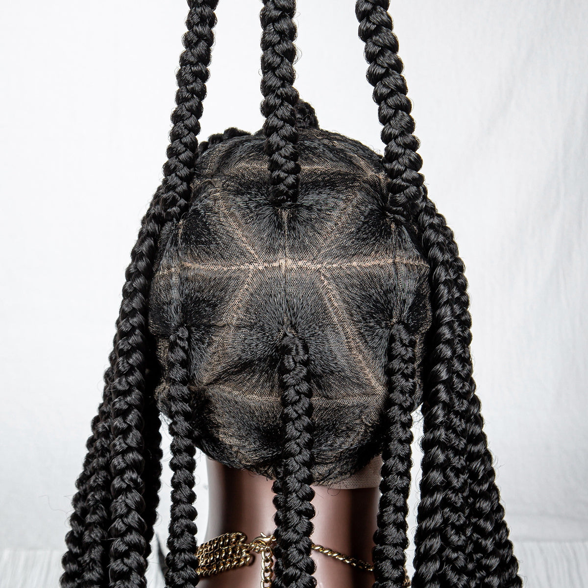 Full Lace Braid Wig - Hand Weaving, High Temperature Silk