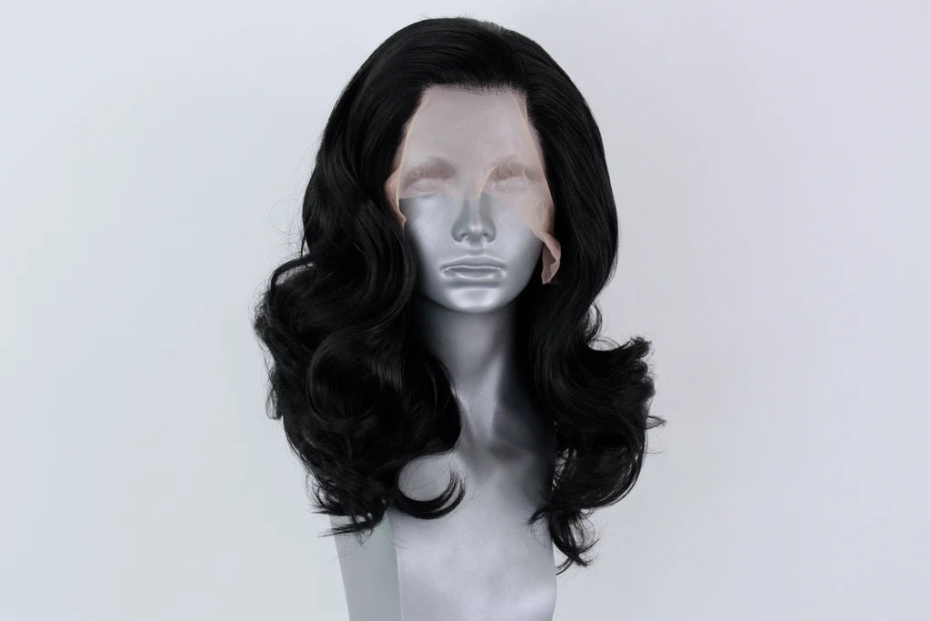 Long Curly Synthetic Wig with Fluffy Big Wave Style for Ladies