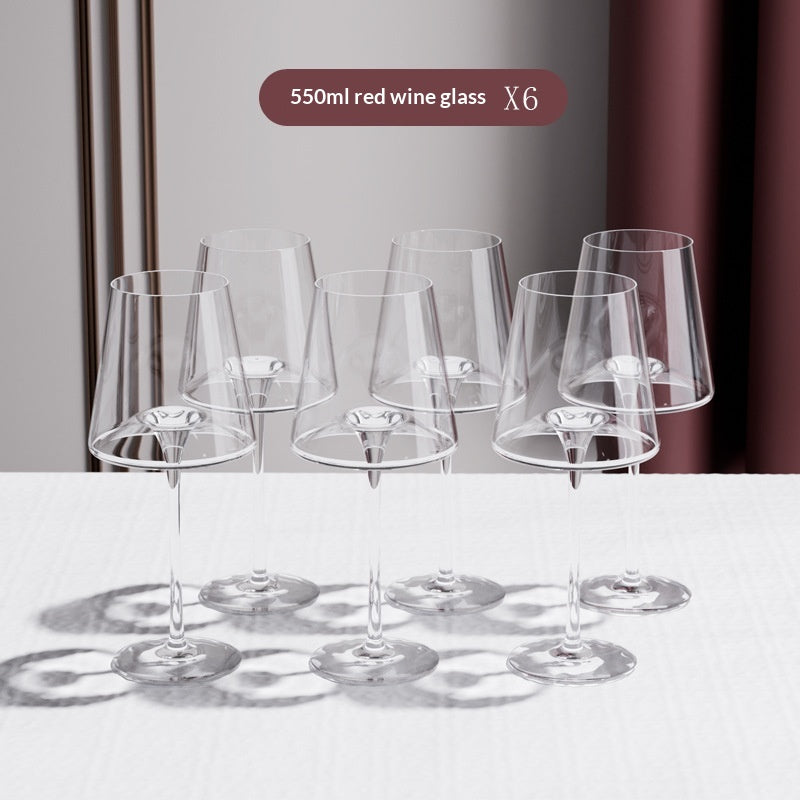 Premium Crystal Red Wine Glass & Decanter Set - Light Luxury Vintage Style