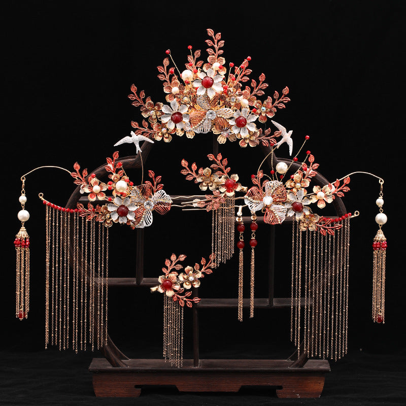 Vintage Butterfly Hair Comb Set - Alloy Hairpin Accessories