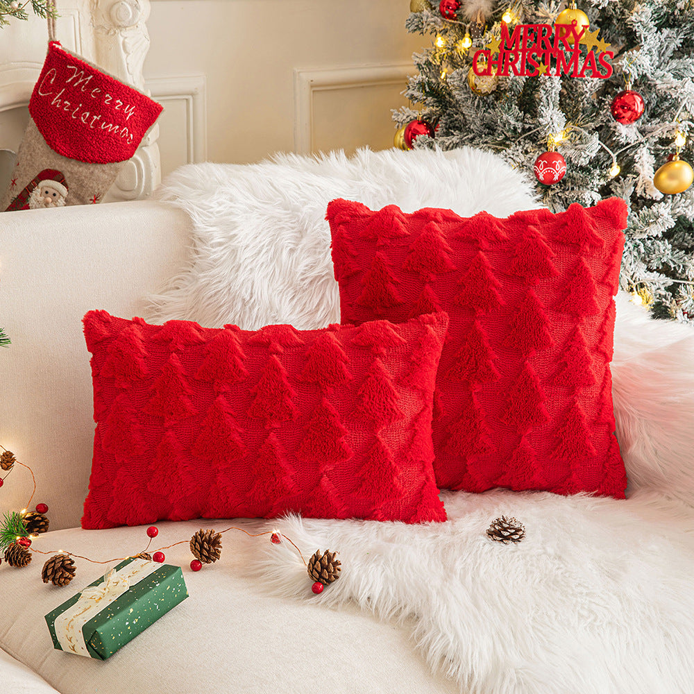 Christmas Decorative Pillow Cover - Holiday Theme Cushions for Home & Garden