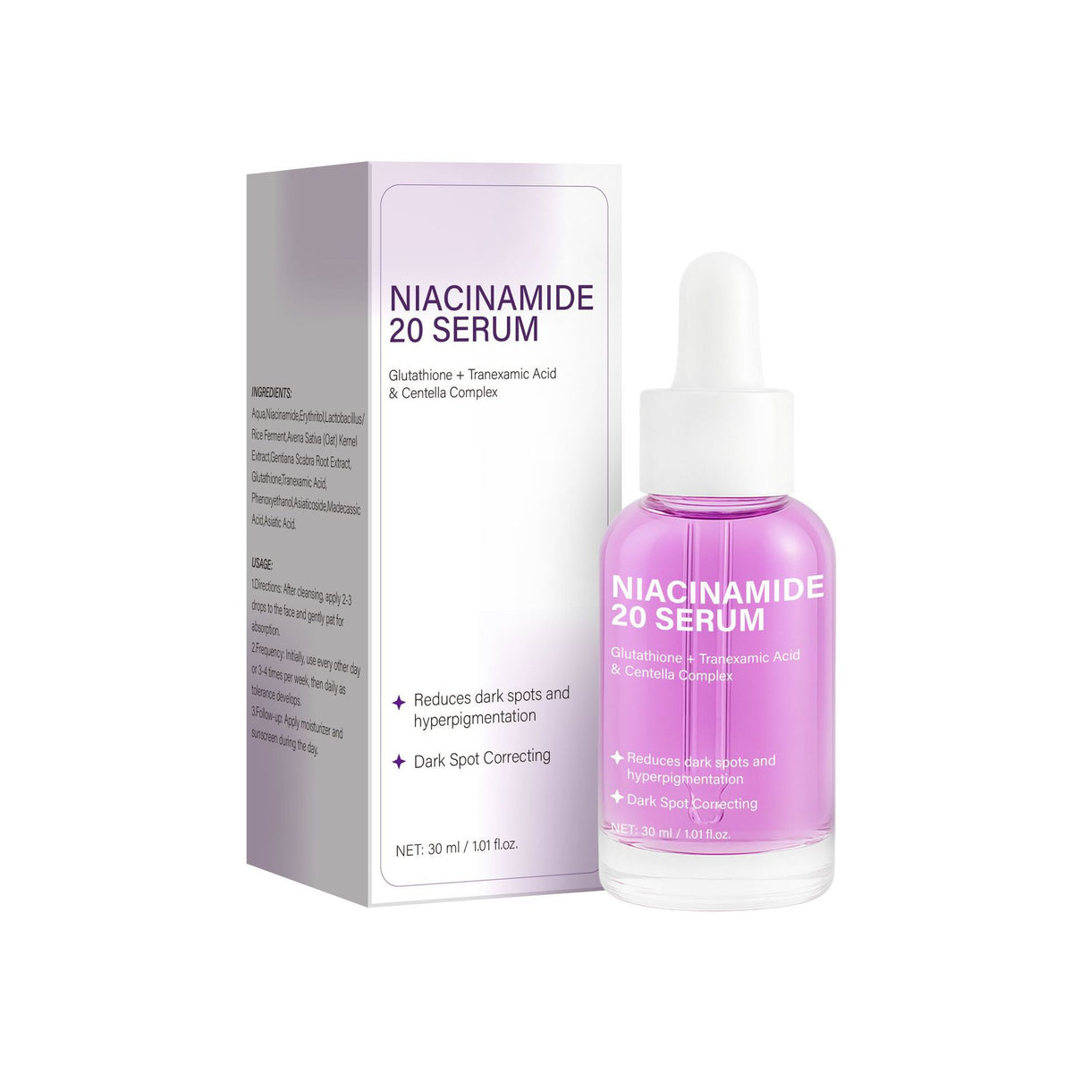 Nicotinamide Face Serum 30ml with Neutral Packaging - Skin Care Treatment