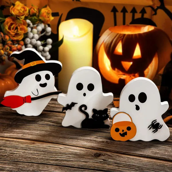 Halloween Wooden Tiered Tray Decor - Set of 3 Signs