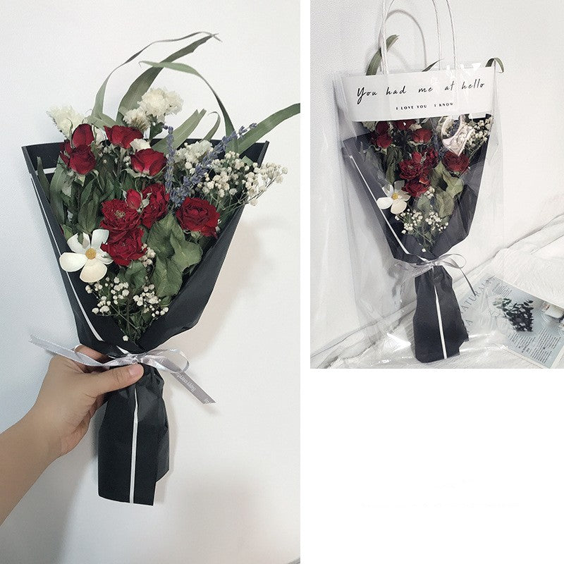 Festive Flower Bouquet with Fireworks Hand Decoration - Multiple Styles