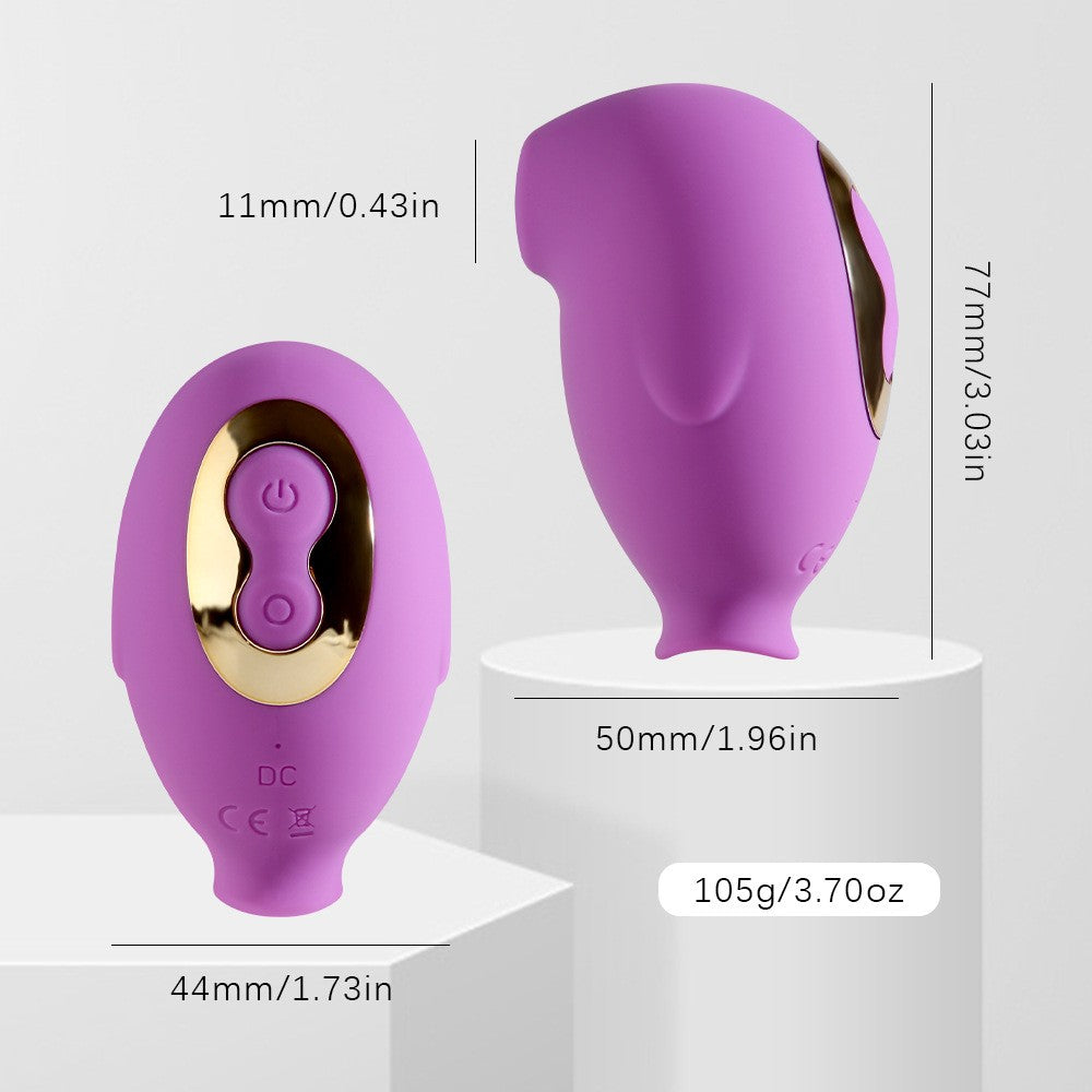 Penguin-Shaped Silicone Adult Stimulator with Vibration & Suction