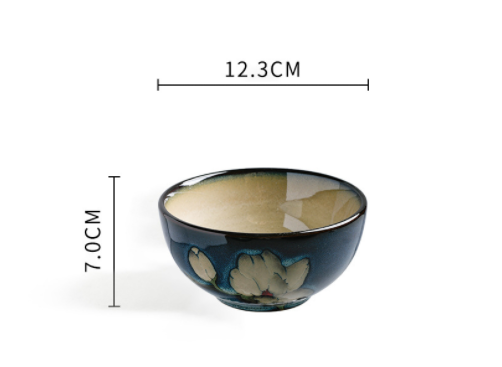 Hand-Painted Ceramic Bowls and Plates - Creative Under-glaze Dinnerware Set